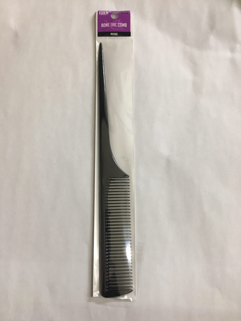 Eden - Peigne bone tail comb black, No. 39112