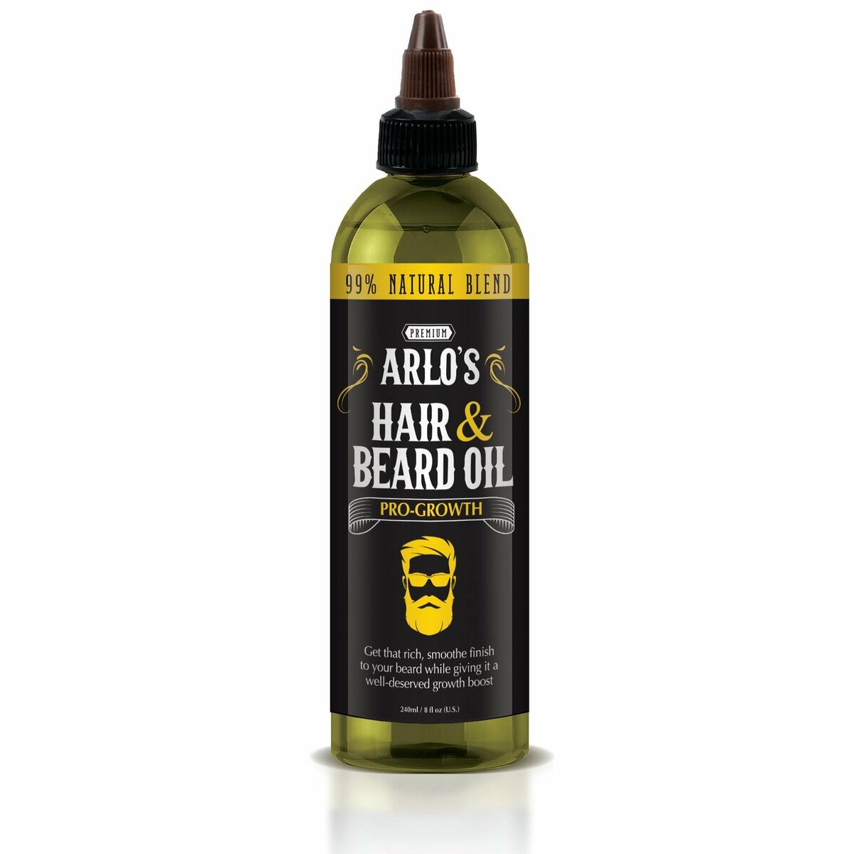 Arlo's - pro growth hair and beard oil, 8 fl.oz