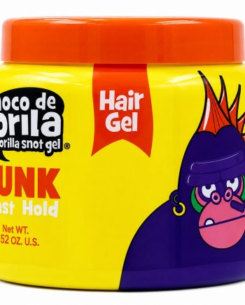 Moco de Gorila Gorilla Punk Hair Gel 9.52 oz gel coiffant jaune avec couvercle orange