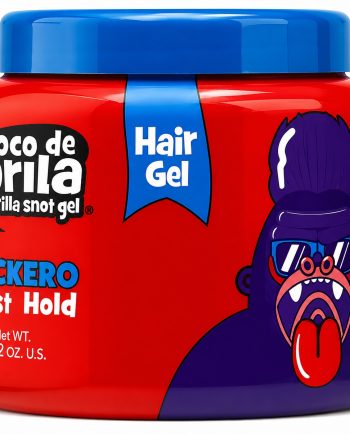 Moco de Gorila Gorilla Snot Gel Rockero 9.52 oz gel coiffant rouge à couvercle bleu