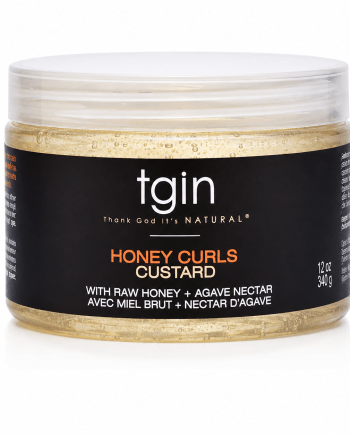 TGIN Honey Curls Custard au miel et nectar d’agave 12 oz crème coiffante pour boucles