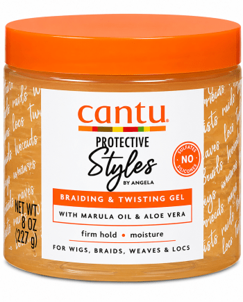 Cantu Protective Styles Braiding &amp; Twisting Gel 227 g with marula oil and aloe vera