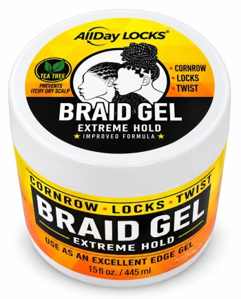 Allday Locks Braid Gel Extreme Hold 15 fl oz
