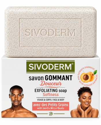 Sivoderm savon gommant douceur aux grains d'abricots, 230 g