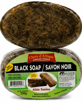 African Choice 100% Natural Black Soap, 250 g—Traditional soap for the face and body