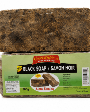 African Choice 100% Natural Black Soap, 500 g—traditional soap for the face and body