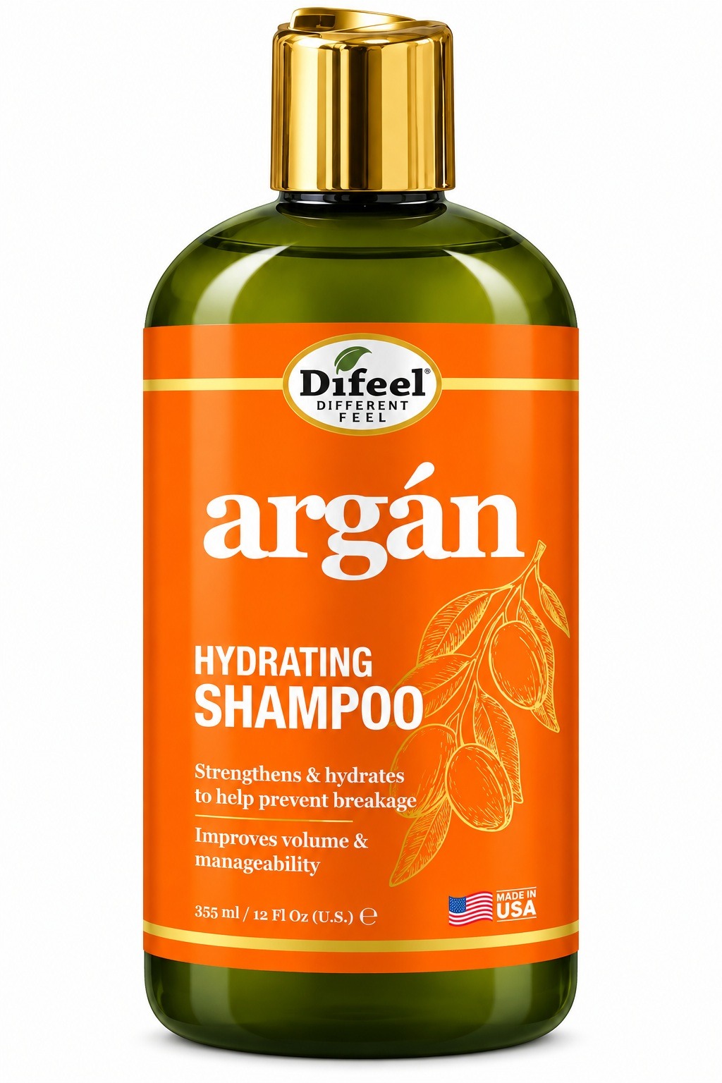 Difeel Argan Hydrating Shampoo 12 oz