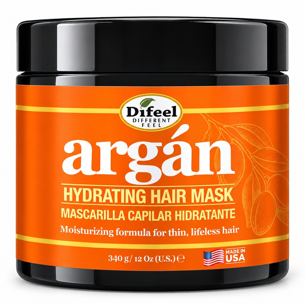 Difeel-Argan hydrating hair mask 340 g