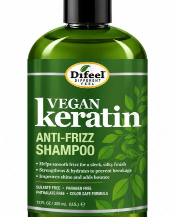 Difeel Vegan Keratin Anti-Frizz Shampoo 12 oz