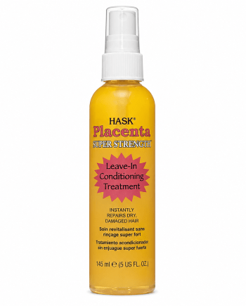 Hask Placenta Leave-In Conditioning Super Strength 145 ml soin capillaire sans rinçage.