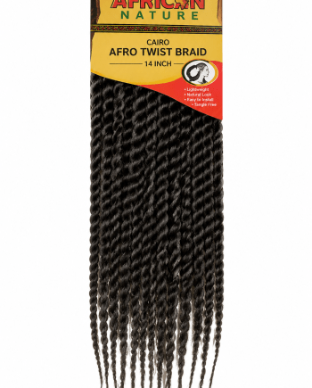 African Nature Cairo Afro Twist Braid 14-inch Afro Twist Strands for Protective Hairstyles