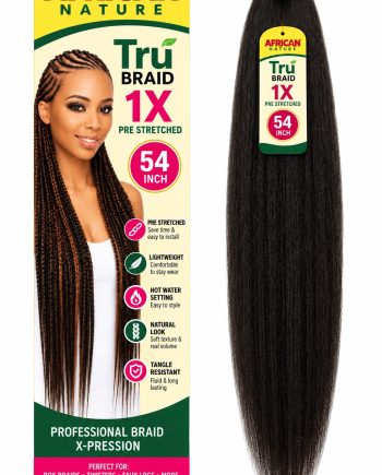 African nature - Tru Braid 1X Pre Stretched 54 Inch