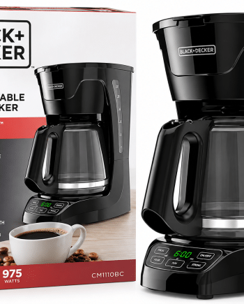 Black+Decker Cafetière programmable 12 tasses  975 W