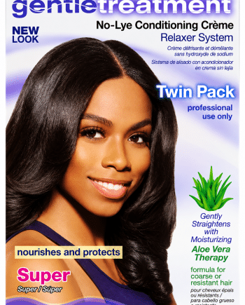 Gentle Treatment No-Lye Conditioning Crème Relaxer System Twin Pack Super
