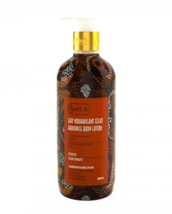 HT26 Lait Nourrissant Éclat au Coco 500 ml soin corporel hydratant et nourrissant.