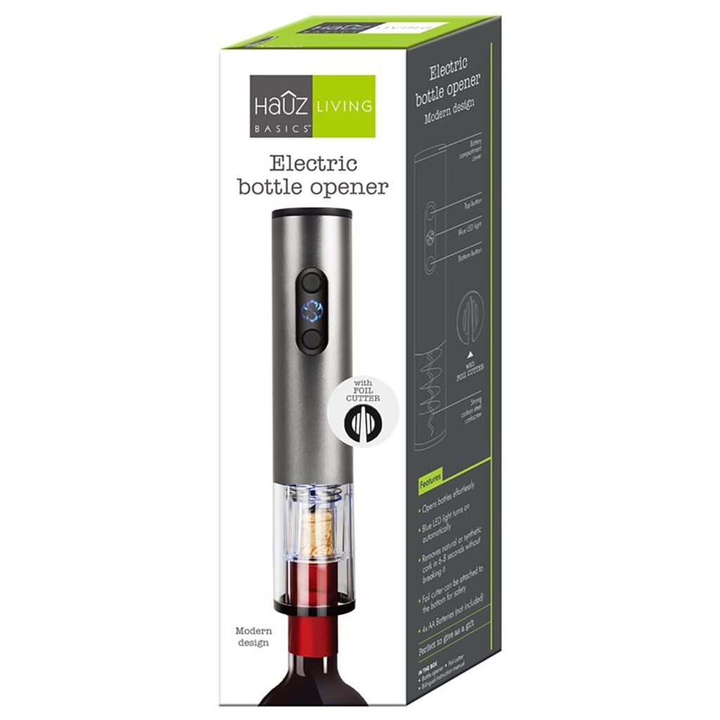 Set Tire-bouchon électrique San Ignacio Merlot SG - Cadeau Idéal Pour Amateurs De Vin, Chargeur Inclus