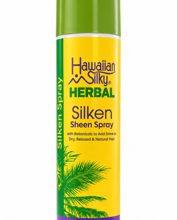 Hawaiian Silky Herbal Silken Sheen Spray 445 ml spray capillaire lustrant pour cheveux secs.