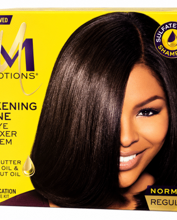 Motions Silkening Shine Relaxer No Lye Kit défrisant sans soude pour le lissage des cheveux.