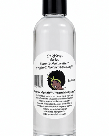 Origine de la Beauté Naturelle Glycérine végétale pour peau et cheveux 8 oz 237 ml