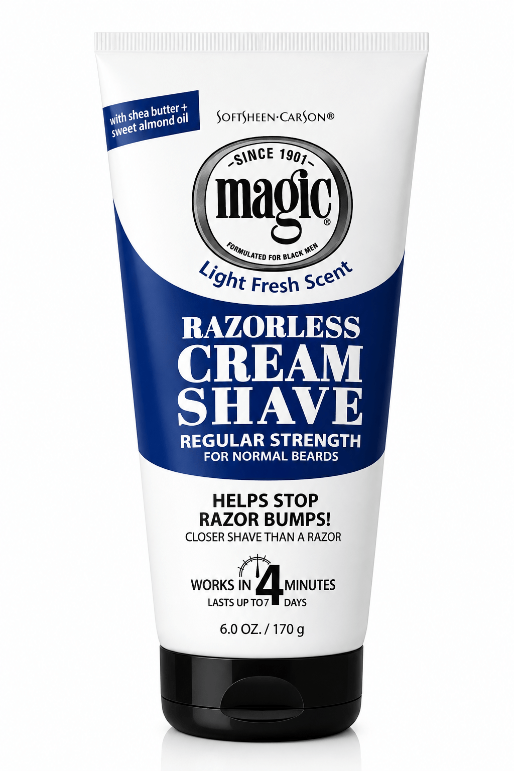 Softsheen Carson razorless cream shave regular strength 6 oz
