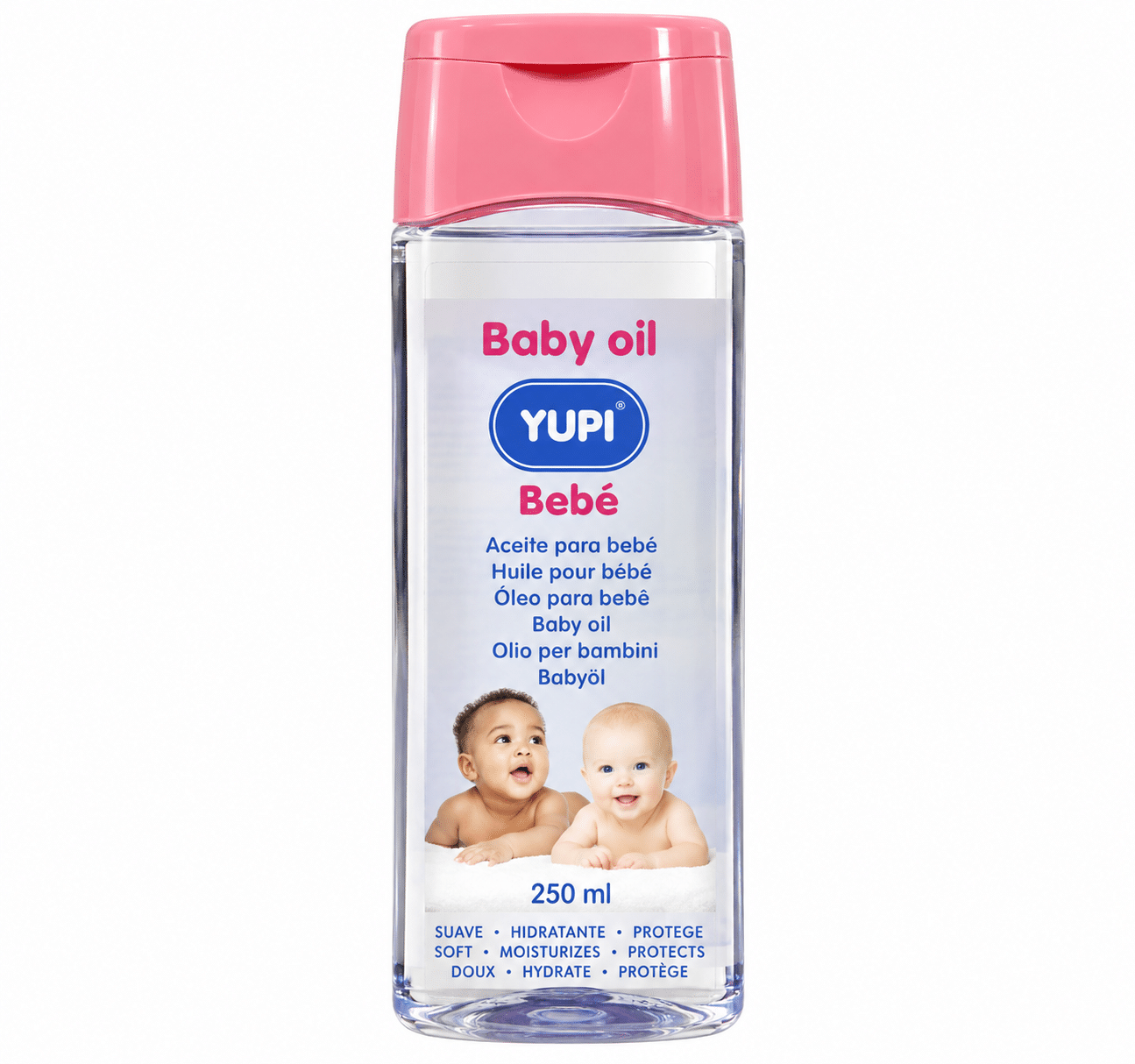 Yupi Baby Oil 250 ml, a moisturizing oil for babies' delicate skin.