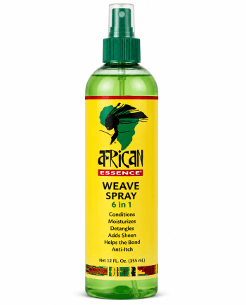 African Essence 6-in-1 Weave Spray, 12 oz maintenance spray for weaves, extensions, and protective hairstyles