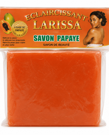 Larissa Savon Éclaircissant à Base de Papaye 225 g savon clarifiant pour visage et corps.