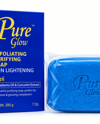 Pure Glow Savon Éclaircissant 200 g savon exfoliant pour le visage et le corps.