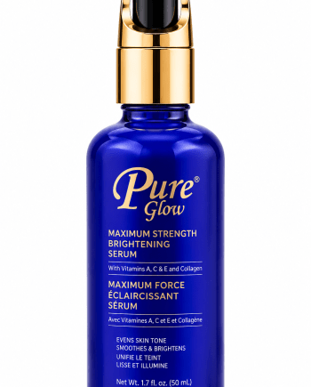 Pure Glow Sérum Maximum Force Blanchiment 50 ml soin ciblé pour le visage et le corps.