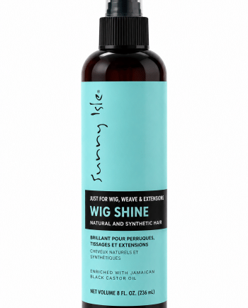 Sunny Isle Just for Wig, Weave & Extensions Wig Shine 8 oz spray lustrant.