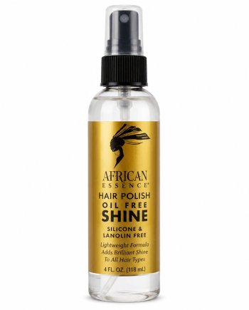 African Essence Hair Polish Oil-Free Shine 4 oz—oil-free hair care.