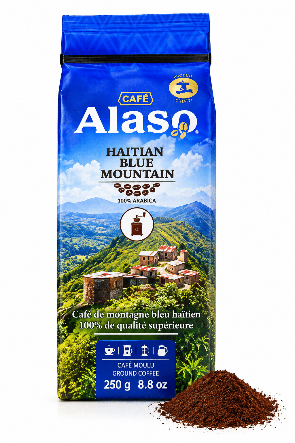 Café Alaso - 100% Haitian Blue Mountain Coffee, 250 g