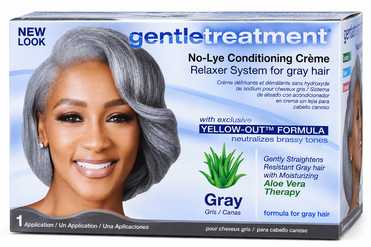 Gentle Treatment No-Lye Conditioning Cream Relaxer System Gray
