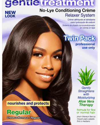 Gentle Treatment No-Lye Conditioning Crème Relaxer System Twin Pack Regular