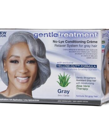 Gentle treatment no-lye conditioning creme relaxer system, Gray