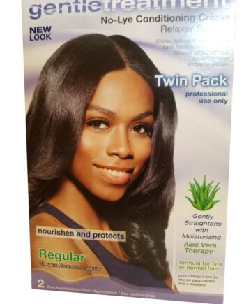 Gentle treatment no-lye conditioning creme twin pack, regular