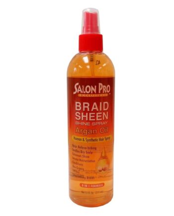 Salon Pro - Braid Sheen Shine Spray Argan Oil 12 oz