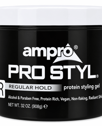 Ampro Pro Styl Protein Styling Gel Regular Hold 32 oz gel coiffant protéiné tenue régulière.