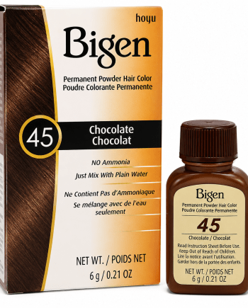 Bigen 45 Colorant Chocolat 6 g en poudre pour coloration capillaire permanente.