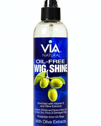 Via Natural Oil Free Wig Shine 8 oz spray lustrant sans huile pour perruques.