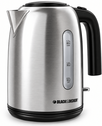 Black & Decker Bouilloire électrique sans fil 1,7 L 1500 W KE3035SDKT