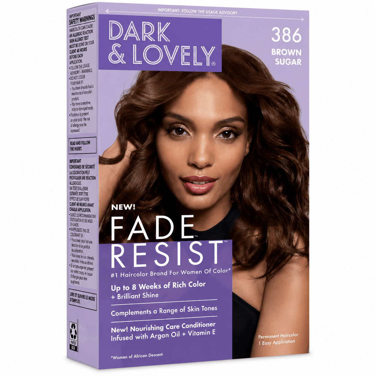 Dark & Lovely Hair Color Kit #386 Brown Sugar.