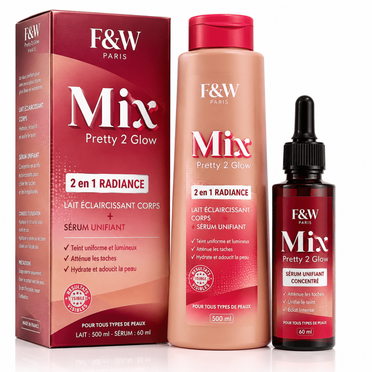 F&W Mix – Kit Corporel Lait et sérum 300 ml & 100 ml