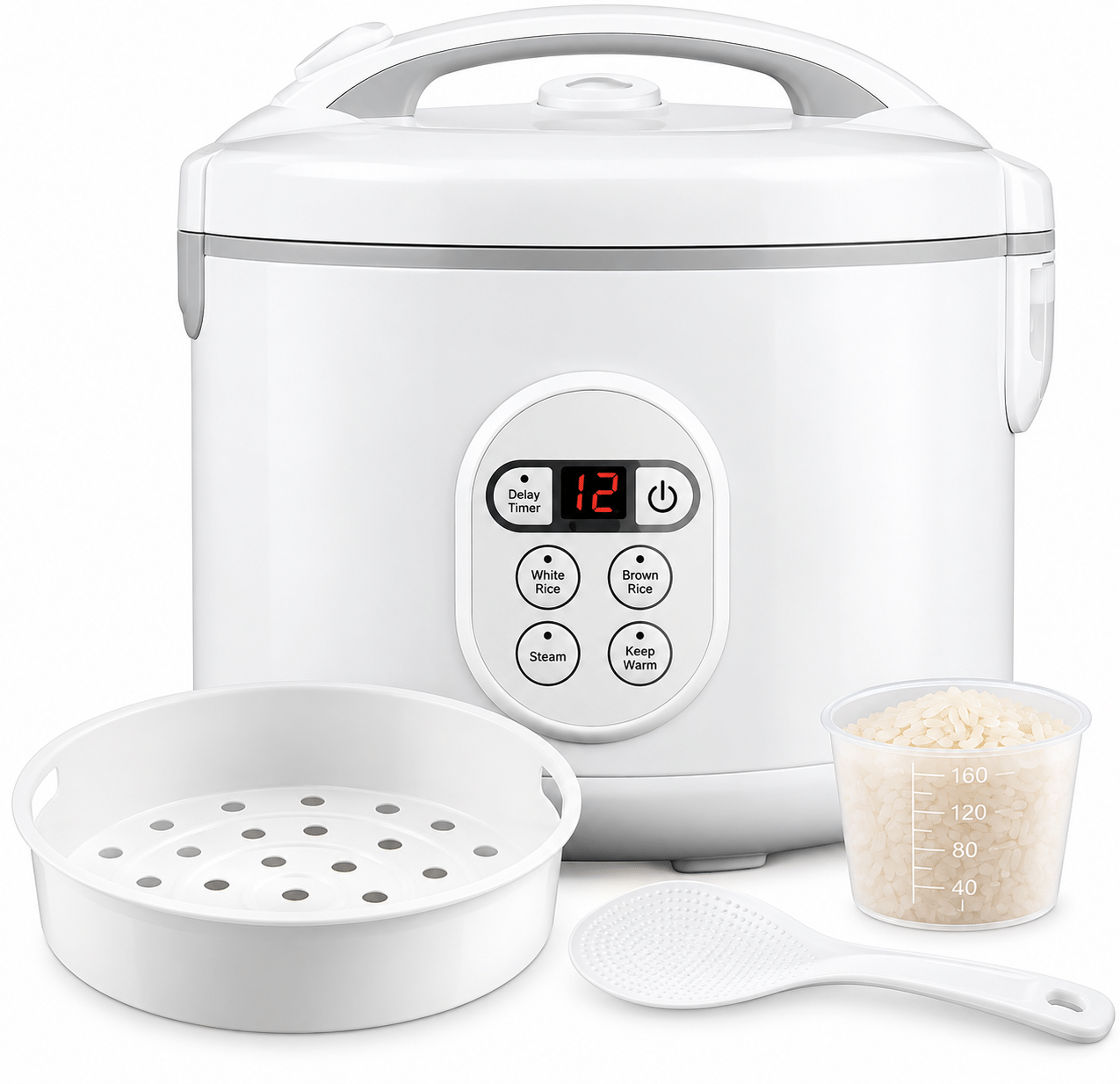Haûz Living Cuiseur à riz et à vapeur numérique 1,2 L ARZD260
