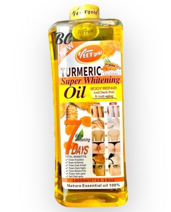 Veet Gold Turmeric Super Whitening Body Repair Oil 7 Days, 1000 Ml