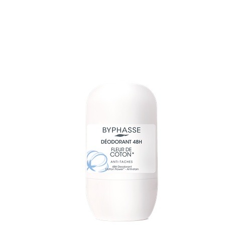 BYPHASSE 48H deodorant cotton flower anti stain 50ml