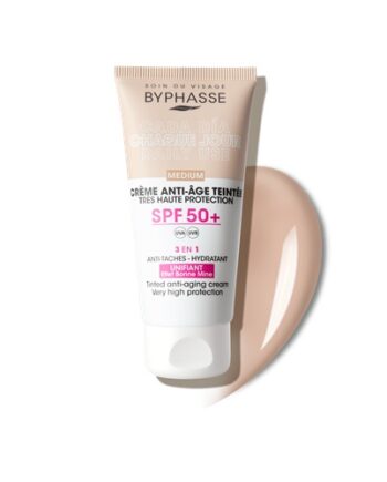 BYPHASSE crème anti age teintée SPF50+ 3en1 50ml