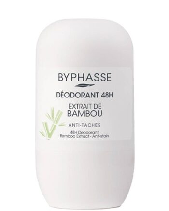 BYPHASSE déodorant 48H extrait de bambou anti taches 50ml