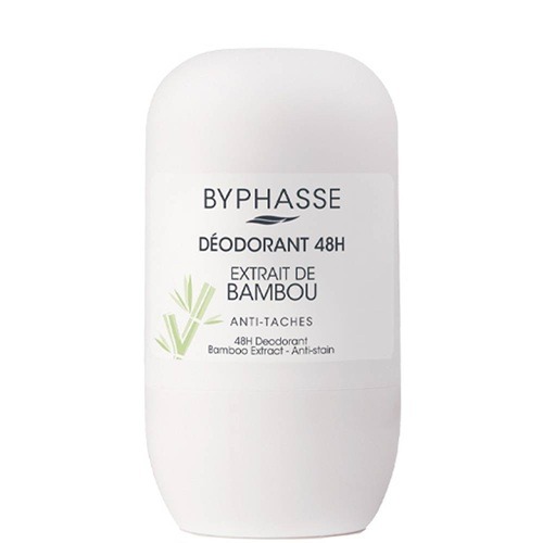 BYPHASSE déodorant 48H extrait de bambou anti taches 50ml