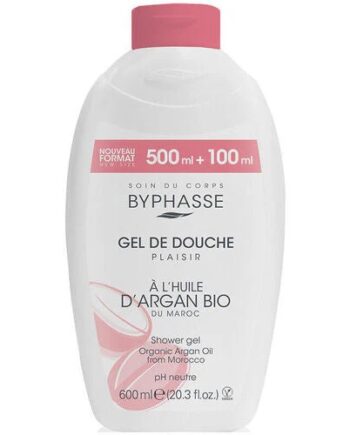 BYPHASSE gel de douche à l'huile d'argan bio 600ml